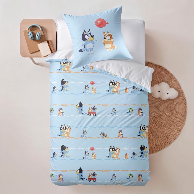 Funda nórdica Bluey paseo, funda nórdica bluey , funda nórdica infantil