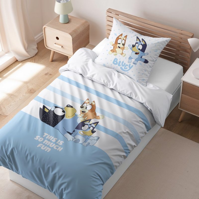 funda nórdica Bluey Diversión, funda nórdica infantil, funda nórdica para niños