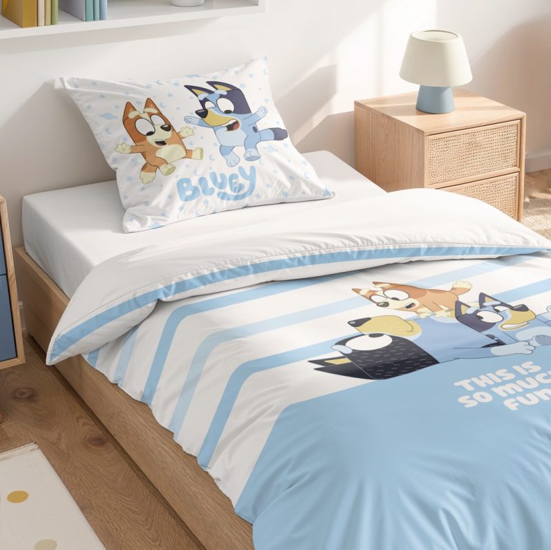 funda nórdica Bluey Diversión, funda nórdica infantil, funda nórdica para niños