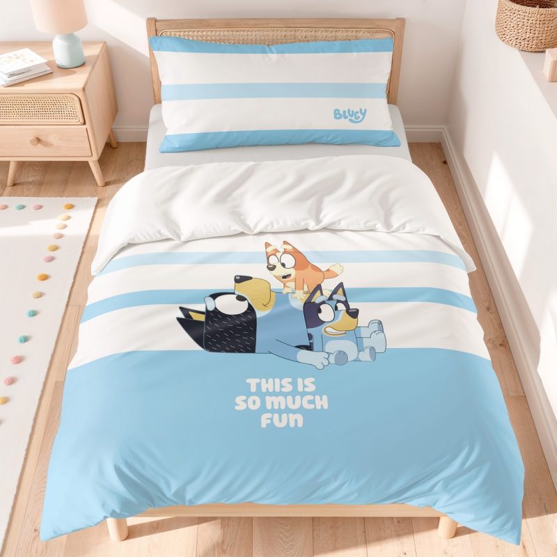 funda nórdica Bluey Diversión, funda nórdica infantil, funda nórdica para niños