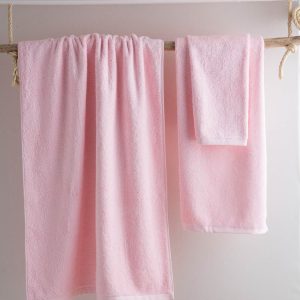 Juego de toallas de baño 600gr Rosa